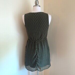 Beautiful Black Yellow Pattern Sleeveless dress